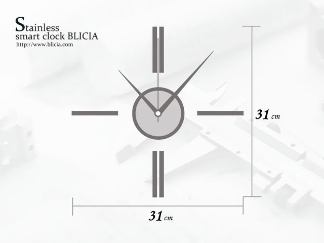 掛け時計 おしゃれ BLICIA ST5 取り付け サイズ