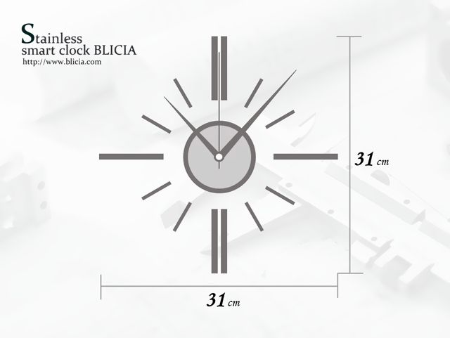掛け時計 おしゃれ BLICIA ST6 取り付け サイズ