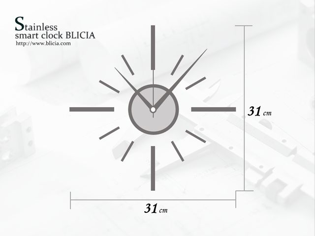 掛け時計 おしゃれ BLICIA ST7 取り付け サイズ