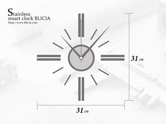 掛け時計 おしゃれ BLICIA ST8 取り付け サイズ