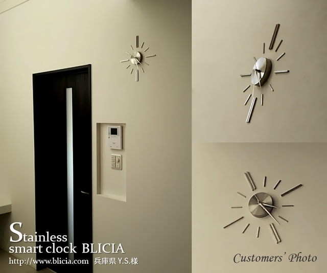 高級ステンレス壁掛け時計BLICIA ST6 | モダン壁掛け時計おしゃれな