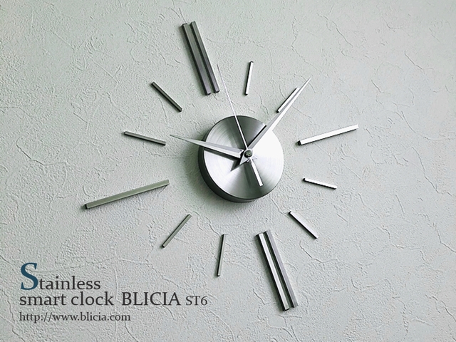 高級ステンレス壁掛け時計BLICIA 取り付け 実例 お客様の声ST6