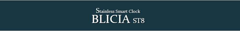 ハイブランドな高級感のある高級ブランド壁掛け時計 BLICIA ST8 タイトル