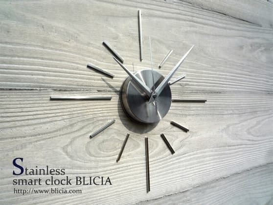 ステンレス製の高級デザイナーズ壁掛け時計でおしゃれなBLICIA ST3商品写真2枚目