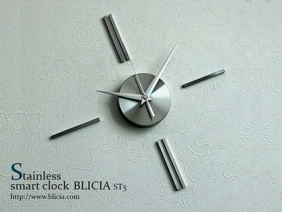 おしゃれで人気のステンレス高級デザイナーズ壁掛け時計BLICIAST5商品画像