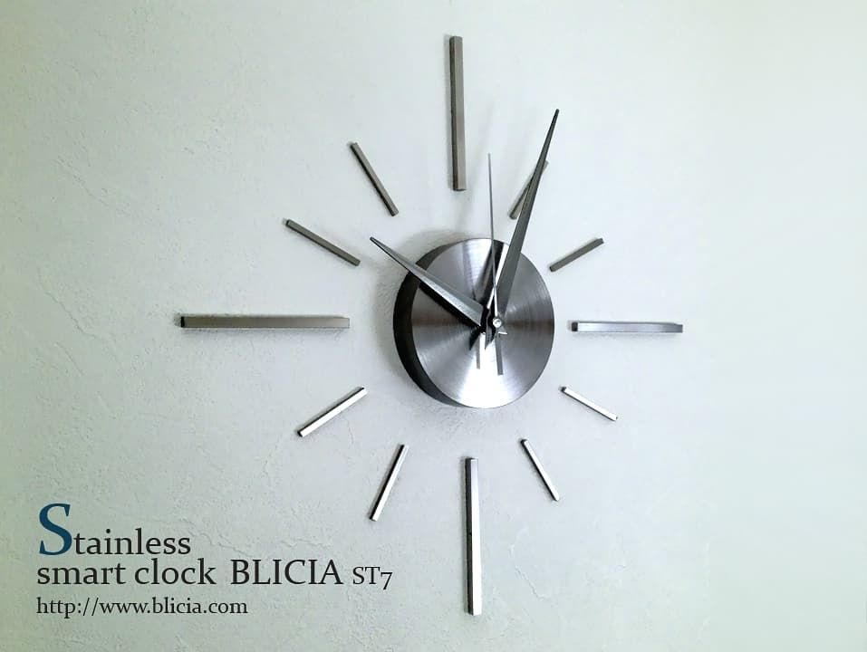 かっこいいデザイナーズ壁掛け時計 高級ブランド BLICIA ST7