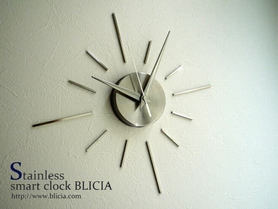 かっこいいデザイナーズ壁掛け時計 高級ブランド BLICIA ST3